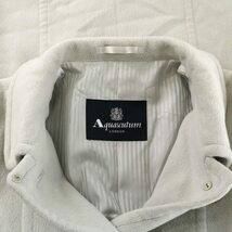 アクアスキュータム AQUASCUTUM ステンカラーコート ロング シングル アンゴラ ウール混 10 L ライトグレー /NW38 ■GY09 レディース_画像8