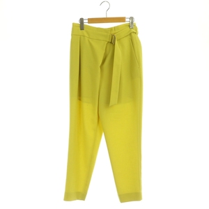  Pinky & Diane pin large PINKY&DIANNEs Rav oks LAP pants tapered pants tuck 38 yellow yellow /DF #OS lady's 