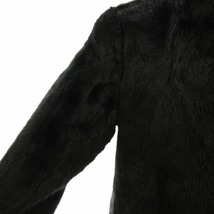 サガミンク SAGA MINK 銀サガ ダークミンクファーコート 毛皮 ミドル 大きいサイズ 13 XL 黒 ブラック 茶 ブラウン /HN18_画像5