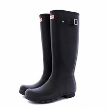 ハンター HUNTER ORIGINAL TALL RAIN BOOTS オリジナルトールレインブーツ 長靴 UK5 24cm 黒 ブラック WFT1000RM /KH レディース_画像2