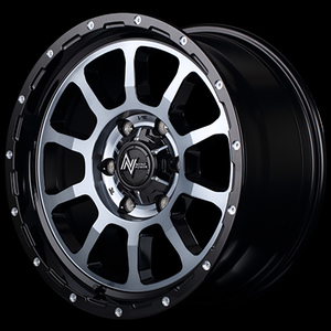 マルカ ホイール ナイトロパワー M10 パーシング トヨタ ハイエース/レジアスエース MID 【15×6.0J 6-139.7 INSET33 ブラック/DC+】 1本