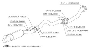 柿本改 マフラー カキモトR スポーツマフラー 日産 スカイライン クーペ /セダン E-DR30 NS317 カキモト