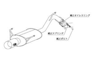 柿本改 マフラー カキモトR スポーツマフラー トヨタ アルファード エアロバンパーグレード TA-MNH10W TS364R カキモト