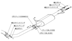 柿本改 マフラー センターパイプ スポーツマフラー トヨタ アルファード (エアロバンパーグレード) TA-MNH10W TCP364 カキモト