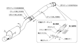 柿本改 マフラー カキモトR スポーツマフラー マツダ RX-7 E-FC3S ZS302 カキモト