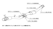 柿本改 マフラー レグ06&R スポーツマフラー 日産 スカイライン GT-R GF-BNR34 N21352 カキモト_画像1