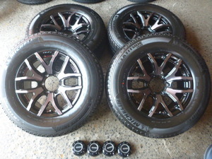 25381* free shipping * beautiful goods *RAYS TEAM DAYTONA FDX F6[8J×17 +20 139.7/6H]& Michelin [265/65R17]* used 4ps.@*