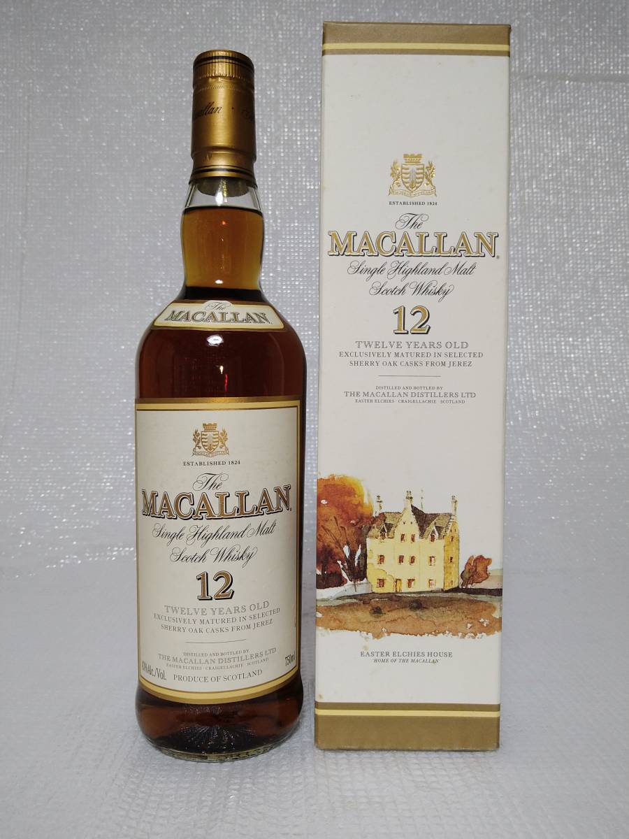 未開栓 ザ・マッカラン12年 THE MACALLAN 12YEARS OLD 750ml 43% 旧