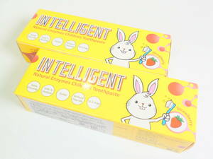  with translation unopened goods *INTELLIGENT intelligent for children tooth paste mint less .. not strawberry 40g 2 piece set 