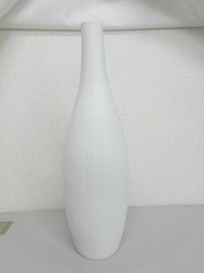 mote Leroux m exhibition goods *CLAYk Ray bulbobrubo mat white Northern Europe modern vase flower base flower vase height approximately 46.