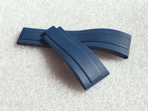 [ unused ] wristwatch rubber belt blue interchangeable goods 2 pcs set ( with translation )