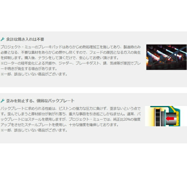 プロジェクトミューμ HC-CSブレーキパッド前後セット RS20 MINI R61(PACEMAN) COOPER-D PACEMAN 14/9~ プロジェクトミューμ HC-CSブレーキパッド前後セット RS20 MINI R61(PACEMAN) COOPER-D PACEMAN 14/9~