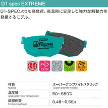 プロジェクトミューμ D1 spec EXTREMブレーキパッドR用 BP5レガシィツーリングワゴンtuned by STI 2POT Bremboキャリパー用 03/5～09/5_画像2