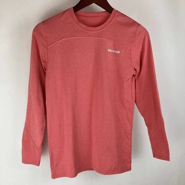 大きいサイズ athreal 長袖 Tシャツ レディース LL ピンク アンダー インナー シャツ カジュアル スポーツ シンプル ウェア