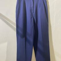 vintage us poly rayon slacks pants アメリカ古着 ビンテージ USA製 レーヨンスラックス ポリスラックス 80s 90s タック_画像3