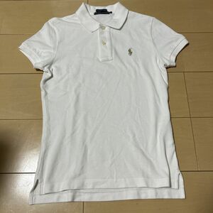 最終値下げ！RALPH LAUREN 白ポロシャツ　ゴールドポニー　M