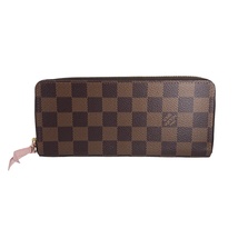 【中古】 LOUIS VUITTON ルイ・ヴィトン ポルトフォイユ・クレマンス M61298 ダミエ ピンク 長財布 23009767DS_画像3