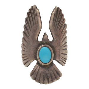 [ used ] goro's Goro's TQ attaching Eagle ring ring turquoise silver accessory men's 22005150 AO