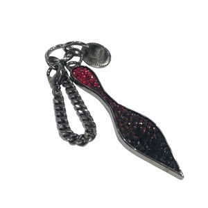 [ used ]Christian Louboutin Christian Louboutin red sole key holder 1205092 rhinestone 23010002DS