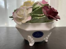 ROYAL DOULTON ロイヤルドルトン 陶器 フラワーブーケ 花 置物 インテリア バスケット _画像2