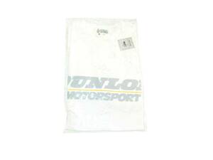 DUNLOP MOTOR SPORT Tシャツ未開封新品 Lサイズ 白 ダンロップ 正規品 レース ラリー 旧車