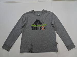 ■0722■ノースフェイス THE NORTH FACE 長袖Tシャツ S(7-8)●