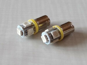 ☆YAMAHA ヤマハ FZR250R 3LN1用 LEDポジション球 アンバー オレンジ SMD3チップ 5連 爆光！☆