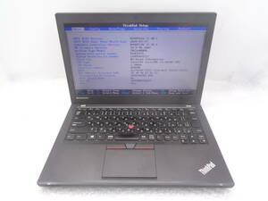 ジャンク品 i3第5世代 lenovo Thinkpad X250/i3-5010U 2.10GHz/4GB/SSD 128GB/カメラ/無線/12.5インチ/BIOS確認済み(W150)