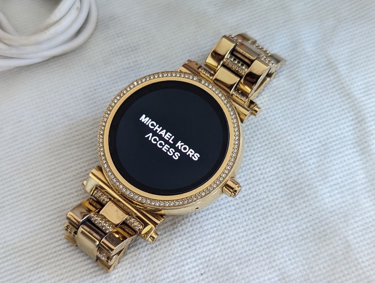 1円〜 美品 マイケルコース スマートウォッチ MICHAEL KORS 箱付き