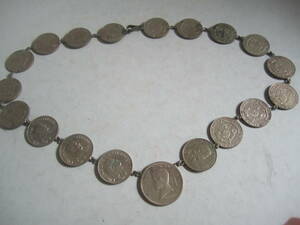フィリピンのコインの首輪(ジャンク腐食汚れあり）