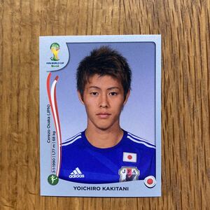 Panini World Cup サッカー日本代表 柿谷曜一朗　セレッソ大阪　徳島ヴォルティス　ブラジル　ワールドカップBLUE ステッカー　2014 希少