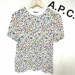 A.P.C. A.P.C. colorful T-shirt made in Japan lady's multicolor S