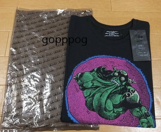 ジョジョ × ultra-violence ヴァニラ・アイス Tシャツ Lサイズ 新品（タグ・袋付き）第3部 亜空の瘴気 荒木飛呂彦原画展 ジョジョ展