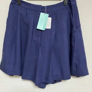 LaLeia ラレイア　キュロット　パンツ　新品　未使用　ネイビー　フリーサイズ