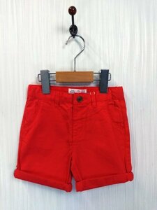 ap1990-2 ○送料無料 新品 (新古品) ZARA Baby Boy Collection ザラ ベビー ショートパンツ サイズ86cm 赤 レッド 裾ロールアップ 綿100%