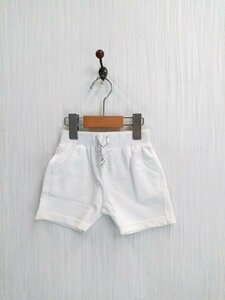 ap2805 ○送料無料 新品 (新古品) ZARA Baby Boy ザラ ベビー ボーイ ベビー ショートパンツ サイズ86cm 白 ウエストゴム 綿100%