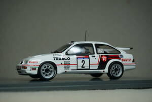 1/43 ブロンクビスト ツールドコルス spark Ford Sierra RS Cosworth #2 Blomqvist 1987 WRC Tour de Corse フォード シエラ コスワース