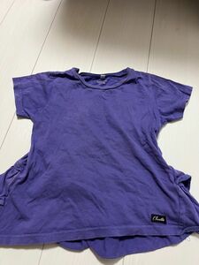 キッズ服　女児　女の子　Tシャツ　半袖　紫　夏服　トップス　半そで　子供服　