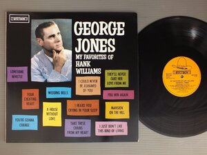 ●米LP GEORGE JONES/MY FAVORITES OF HANK WILLIAMS●