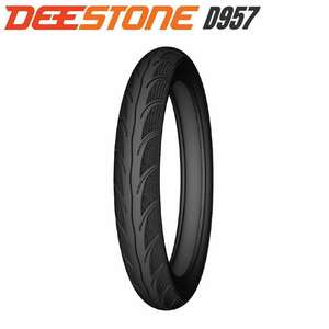 DEESTONE(ディーストーン)二輪用 ドライ＆ウエットタイヤ　D957 80/90-17 4PR チューブレスタイプ（TL）前後兼用　スーパーカブ