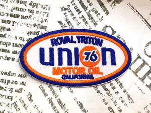 ワッペン / 76 UNION オーバル #319 アメリカン雑貨 手芸 裁縫 ししゅう 飾り 素材 かざり ワンポイント