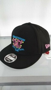 NEWERA 59FIFTY low profile snapbackcapニューエラ キャップ帽子 新品未使用100%本物キースへリングコラボ限定 タグ付き 黒 送料無料