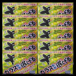 カラス撃退 忌避 カラス撃退！カラスなぜ逃げる標準タイプ 10個セット