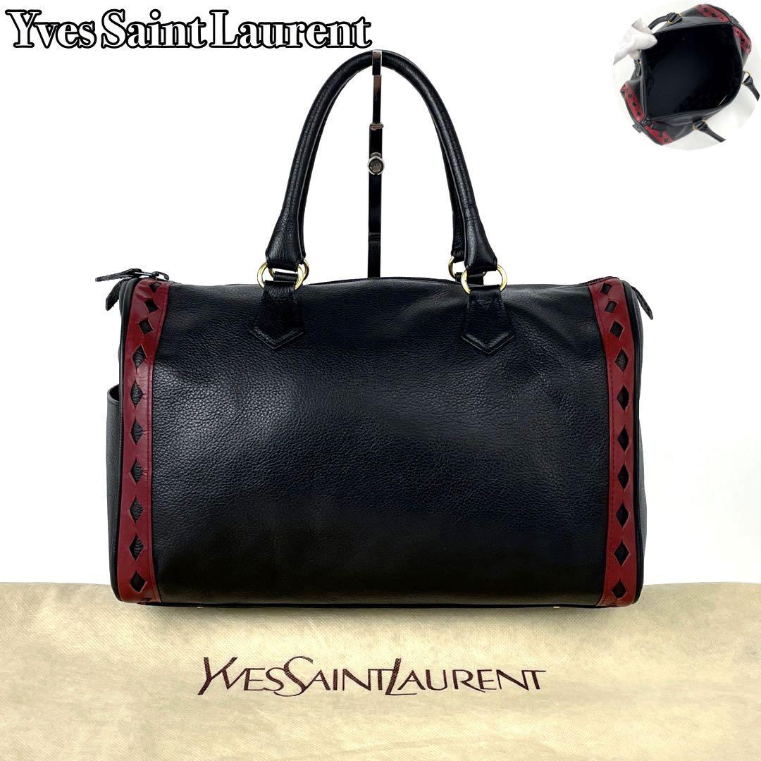 最高級 クロコ型押し】YSL イヴサンローラン ショルダーバッグ 内側総