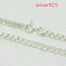 ベネチアンチェーン/ネックレス 3mm×50cm sv925 HIPHOP シルバー925 ゴージャス silver925 ネックレス_画像3