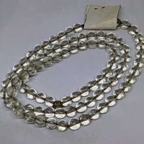 とんぼ玉ミャンマービルマカチンナガ族州ミゾラムアンティーク骨董ヴェネチア透明ガラスビーズネックレス1850~1950円周900mm直径約8穴2mm