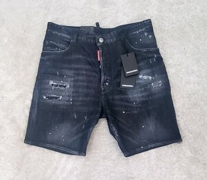 【SALE】DSQUARED2 2023SS ダメージショートデニム BLACK 46 MARINE SHORT ￥74,800 S74MU0773