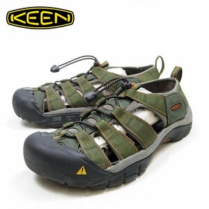 27cm表記　Keen　キーン　NEWPORT　ニューポート　サンダル　WATERPROOF　ウォータープルーフ　アウトドア　キャンプ　川/U8589