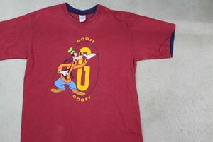 【古着レアVINTAGE DISNEY グーフィーGOOFYキャラクター大きめサイズTシャツXL】ディズニーストアオフィシャルビッグサイズ7381