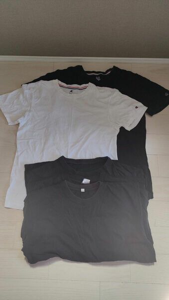 半袖Tシャツ M Champion 2枚 ＋ 黑無地メーカー不明 3枚 セット